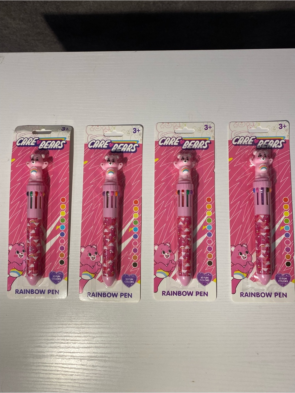 Care Bears Cheer Bear 10 Fun Colors Rainbow Pen Multi Ink Retractable New